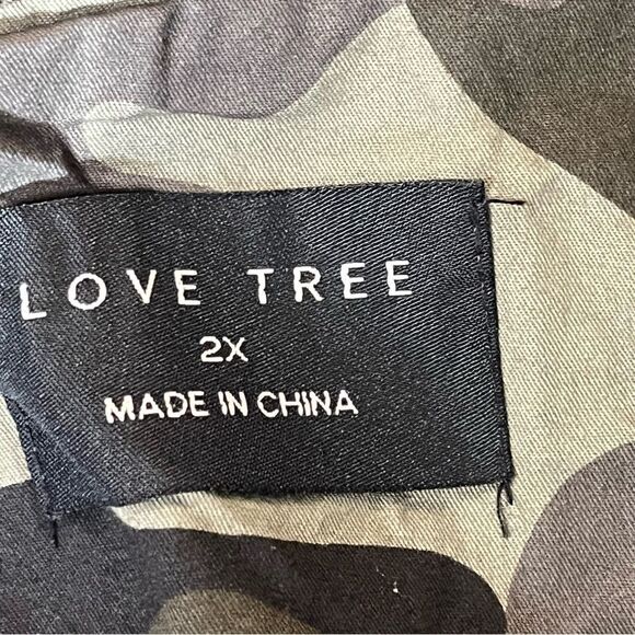 Love Tree Green Camouflage Jacket New Without Tags Size - Picture 6 of 10